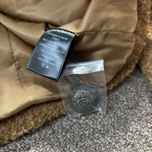 ASTR THE LABEL Camel Cropped Jacket Women's Size XL Brown - Wool Blend - Picture 7 of 8